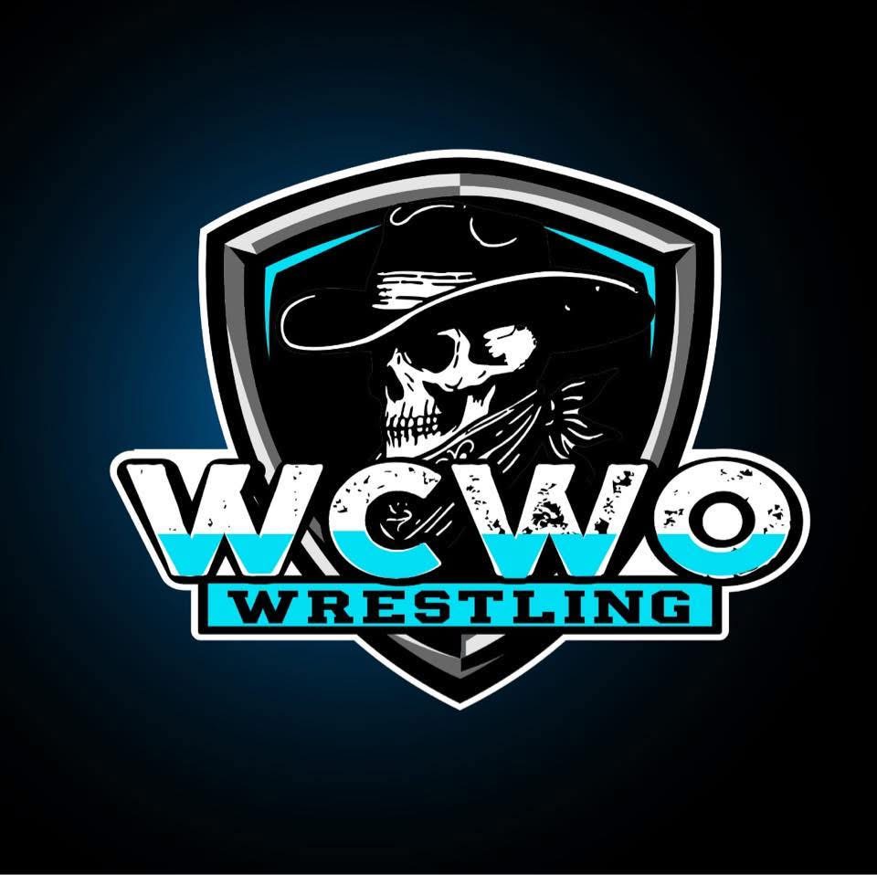 WCWO Wrestling skull cowboy shield vinyl decal